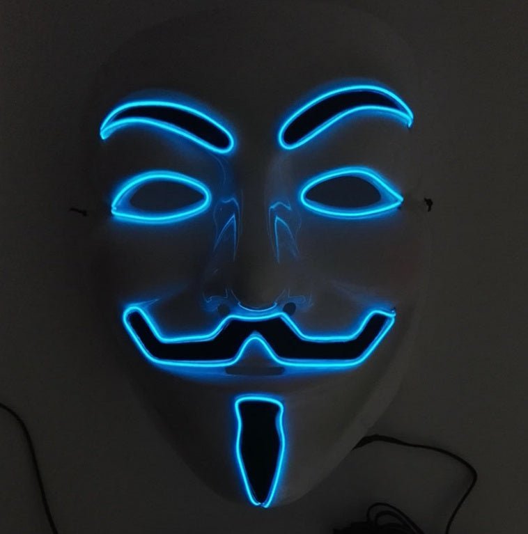 New LED Guy Fawkes Mask - MEDIJIX