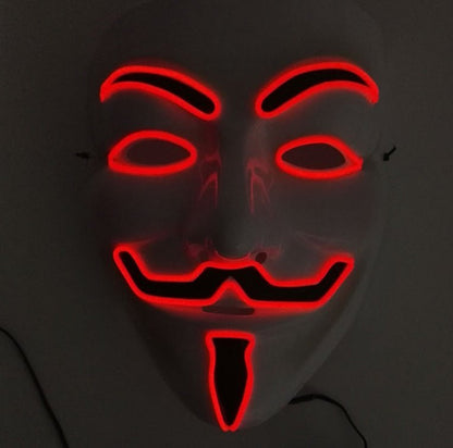 New LED Guy Fawkes Mask - MEDIJIX