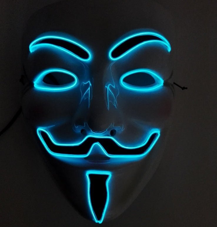 New LED Guy Fawkes Mask - MEDIJIX