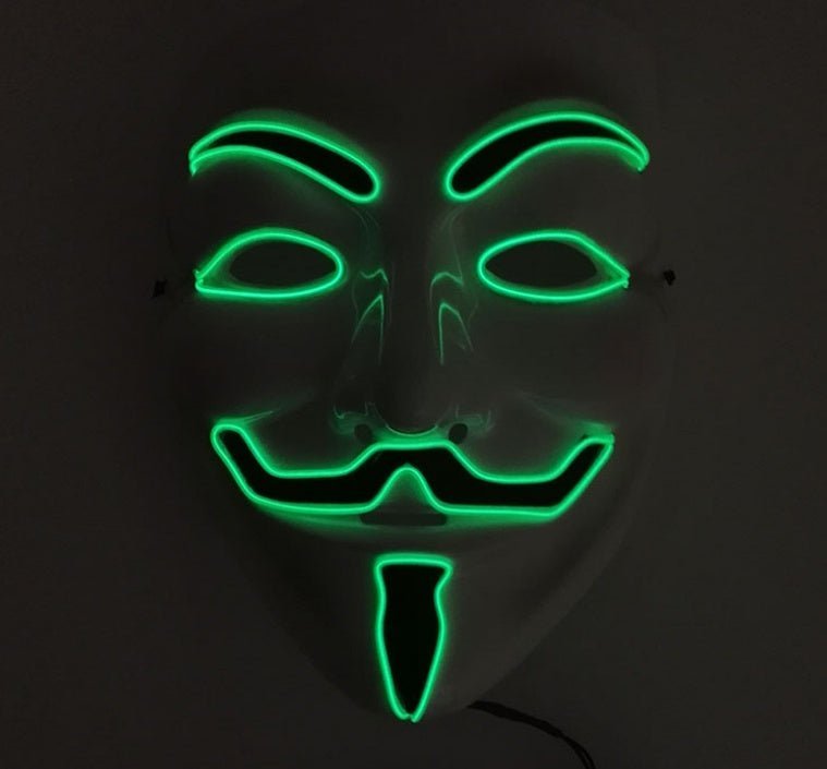 New LED Guy Fawkes Mask - MEDIJIX