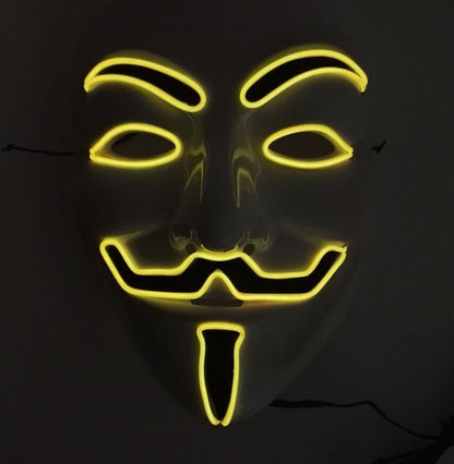 New LED Guy Fawkes Mask - MEDIJIX