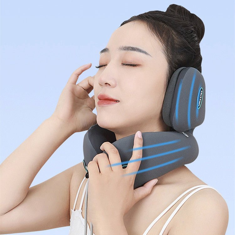 Noise Reduction Pillow U - shaped Pillow Travel Massage - MEDIJIX