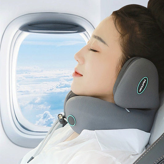 Noise Reduction Pillow U - shaped Pillow Travel Massage - MEDIJIX