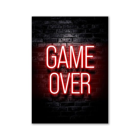 Nordic Neon Advertising Game Canvas Core - MEDIJIX