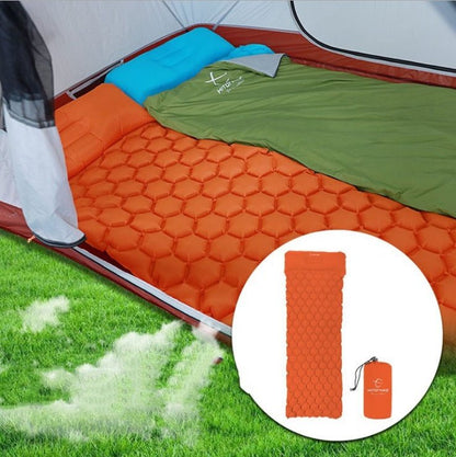 Outdoor Camping Inflatable Honeycomb Mattress Tent Sleeping Mat - MEDIJIX