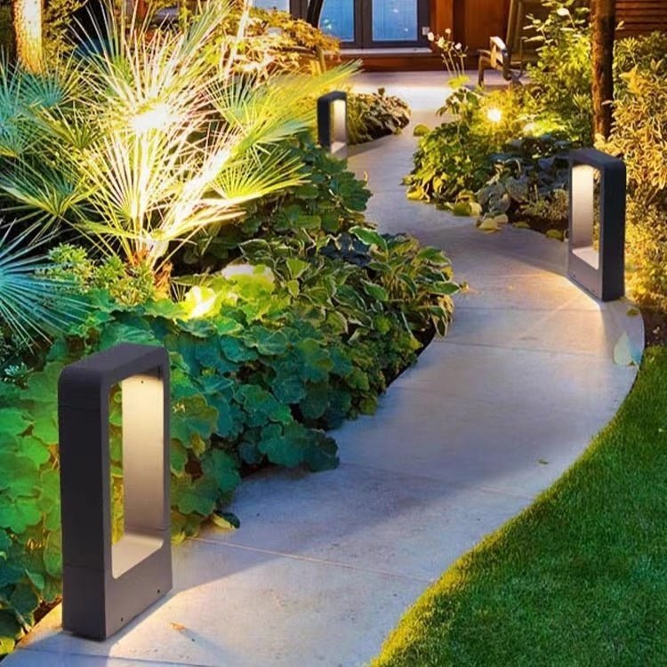 Outdoor Die - cast Aluminum Lawn Lamp Park Scenic Spot Lighting Modern Minimalist Courtyard Square - MEDIJIX