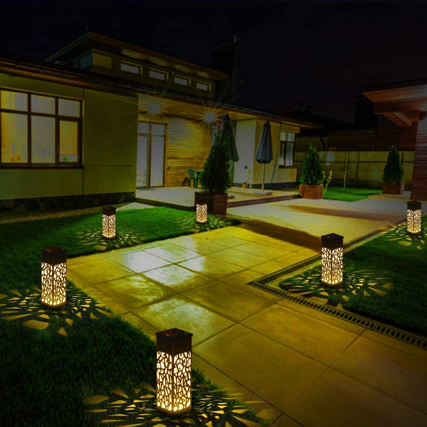 Outdoor Waterproof Hollow Out Solar Light - MEDIJIX