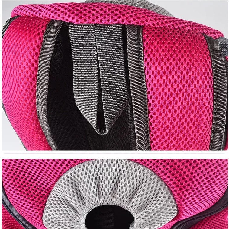 Pet Dog Carrier Carrier For Dogs Backpack Out Double Shoulder Portable Travel Outdoor Carrier Bag Mesh - MEDIJIX