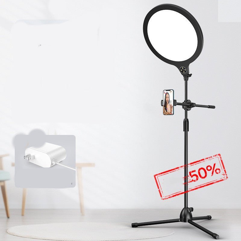 Photo Full Screen Beauty Lamp Mobile Phone Telescopic Desktop Floor Fill Light Bracket - MEDIJIX