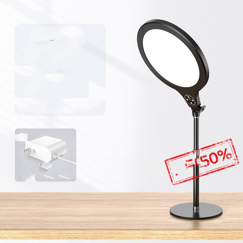 Photo Full Screen Beauty Lamp Mobile Phone Telescopic Desktop Floor Fill Light Bracket - MEDIJIX