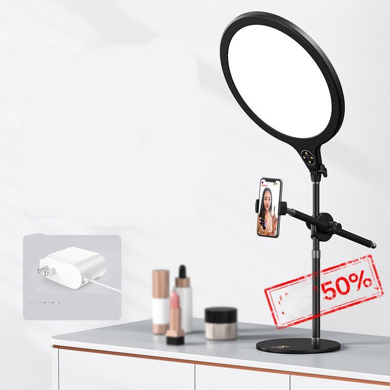 Photo Full Screen Beauty Lamp Mobile Phone Telescopic Desktop Floor Fill Light Bracket - MEDIJIX