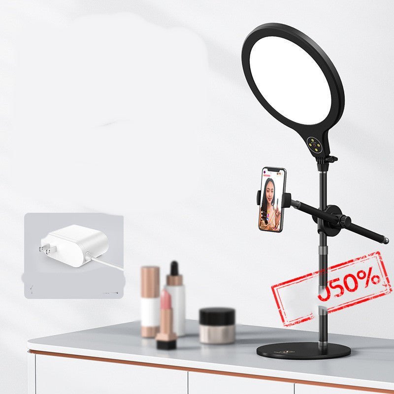 Photo Full Screen Beauty Lamp Mobile Phone Telescopic Desktop Floor Fill Light Bracket - MEDIJIX