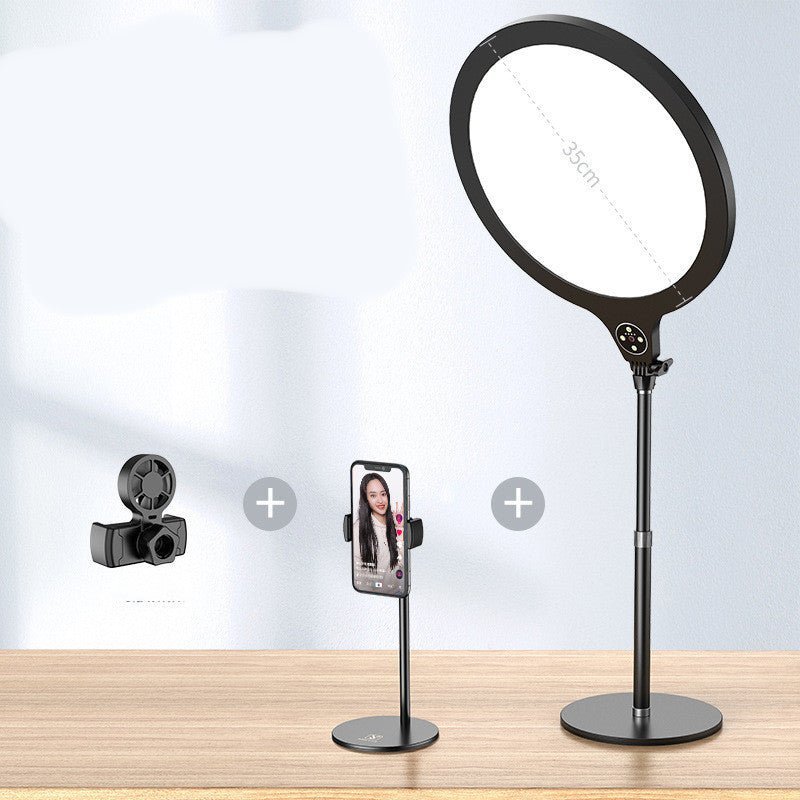 Photo Full Screen Beauty Lamp Mobile Phone Telescopic Desktop Floor Fill Light Bracket - MEDIJIX