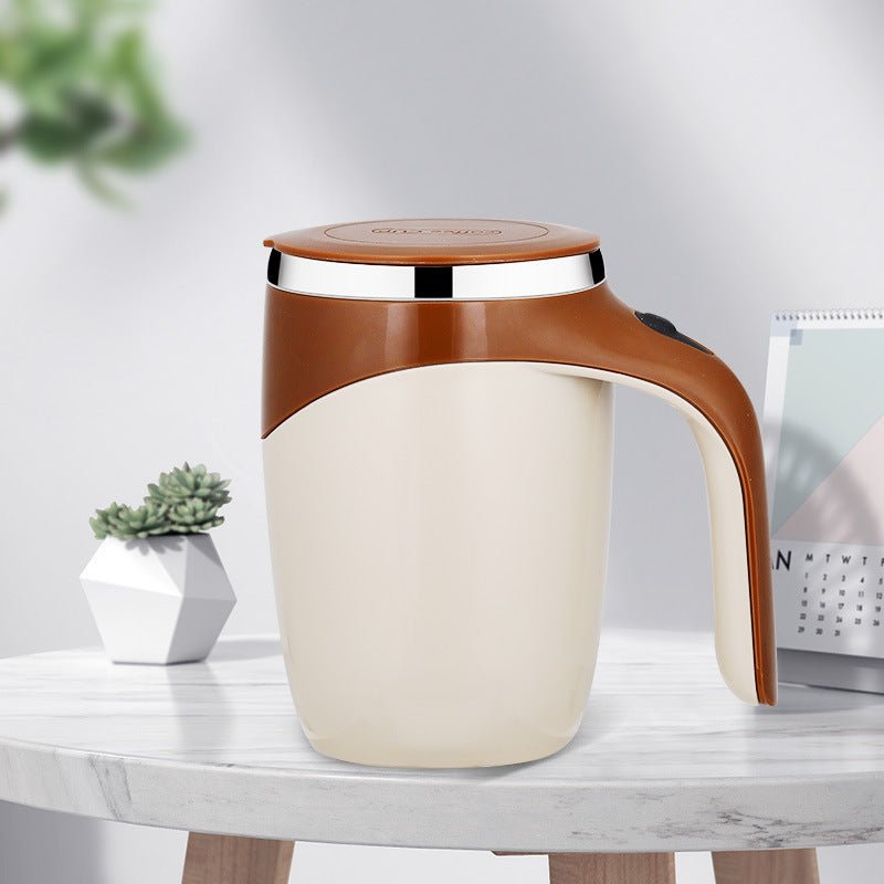 Rechargeable Model Automatic Stirring Cup Coffee Cup High Value Electric Stirring Cup Lazy Milkshake Rotating Magnetic Water Cup - MEDIJIX