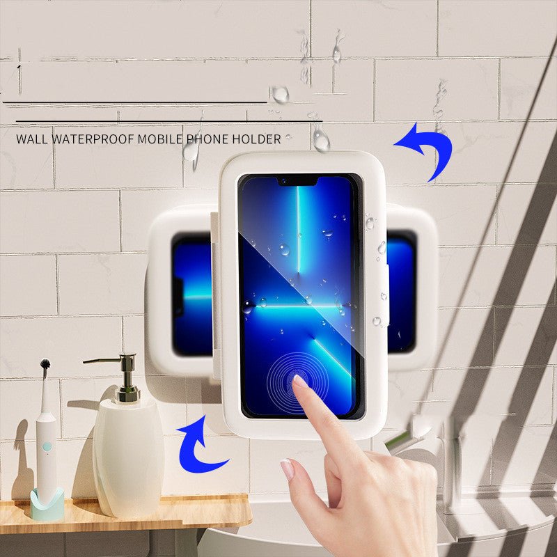 Shower Phone Box Bathroom Waterproof Phone Case Seal Protection Touch Screen Mobile Phone Holder For Kitchen Handsfree Gadget - MEDIJIX