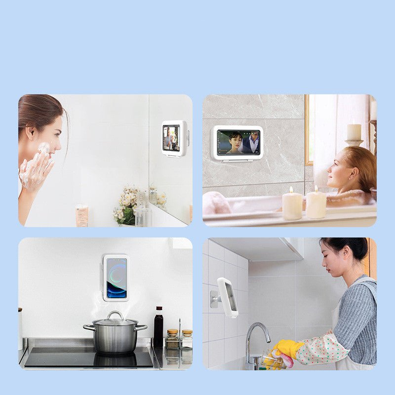 Shower Phone Box Bathroom Waterproof Phone Case Seal Protection Touch Screen Mobile Phone Holder For Kitchen Handsfree Gadget - MEDIJIX