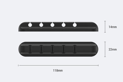 Silicone storage cable management cable clamp - MEDIJIX