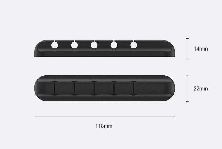 Silicone storage cable management cable clamp - MEDIJIX