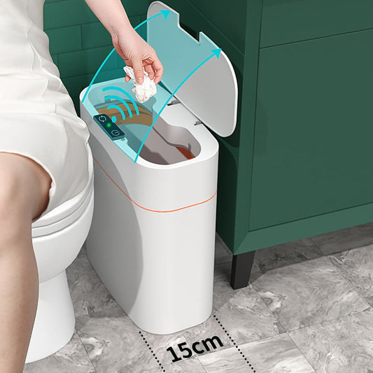 Smart Trash Can With Lid For Bedroom And Living Room Kitchen Storage Box Trash Can Induction Small Car Box Automatic Smart Dustbin Smart Trash Bin - MEDIJIX