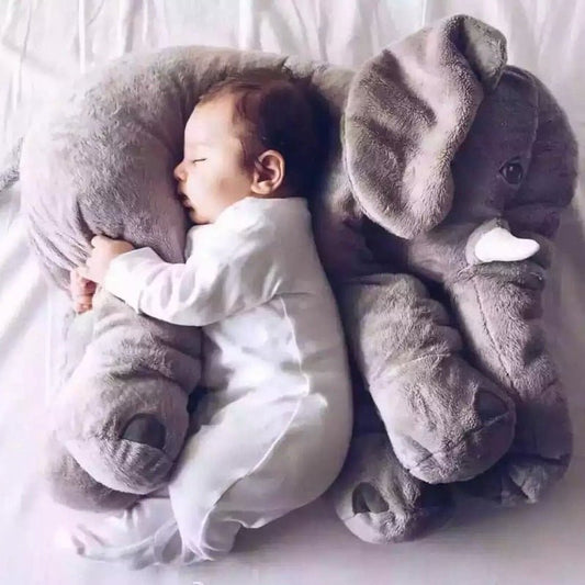 Soft Comfort Elephant Plush Toy Accompany Sleeping Baby Sleep Child Pillow Leather Shell - MEDIJIX