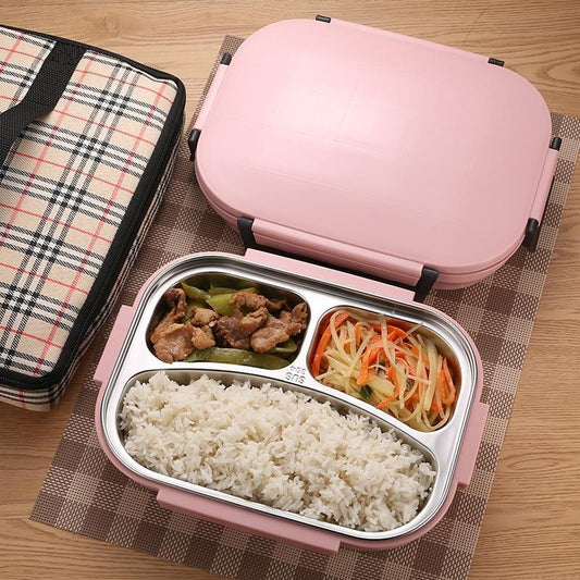 Stylish leakproof Japanese style stainless steel lunch box - MEDIJIX