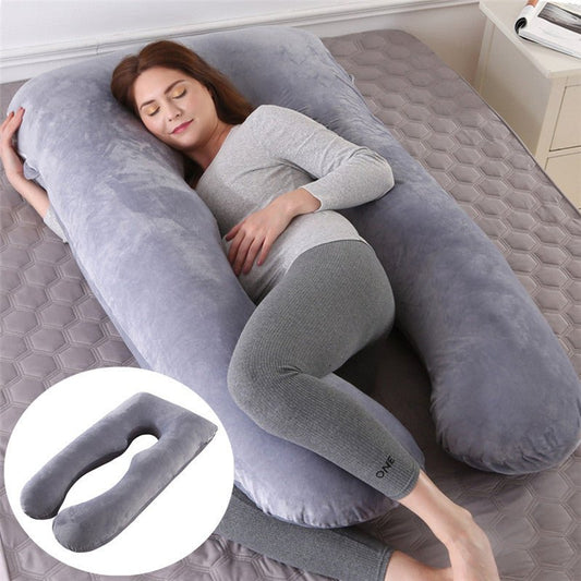 Summer Sleeping Support Pillow For Pregnant Women U Shape Maternity Pillows Pregnancy Ice Silk - MEDIJIX