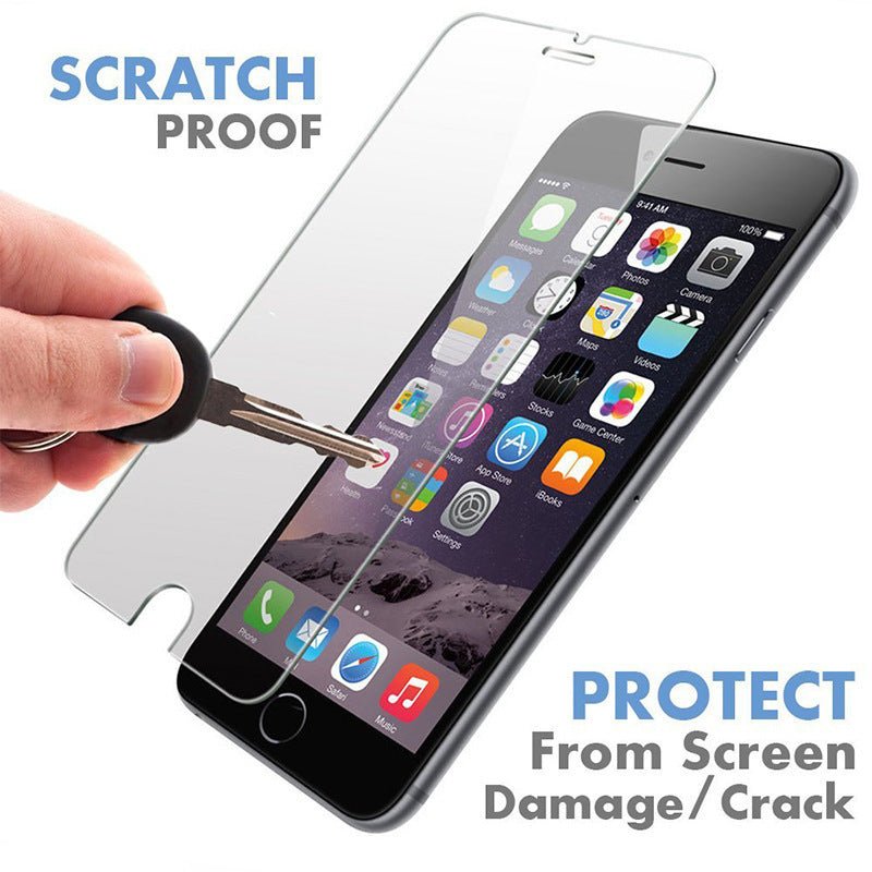 Tempered Glass Screen Protector Front Film iphone - MEDIJIX