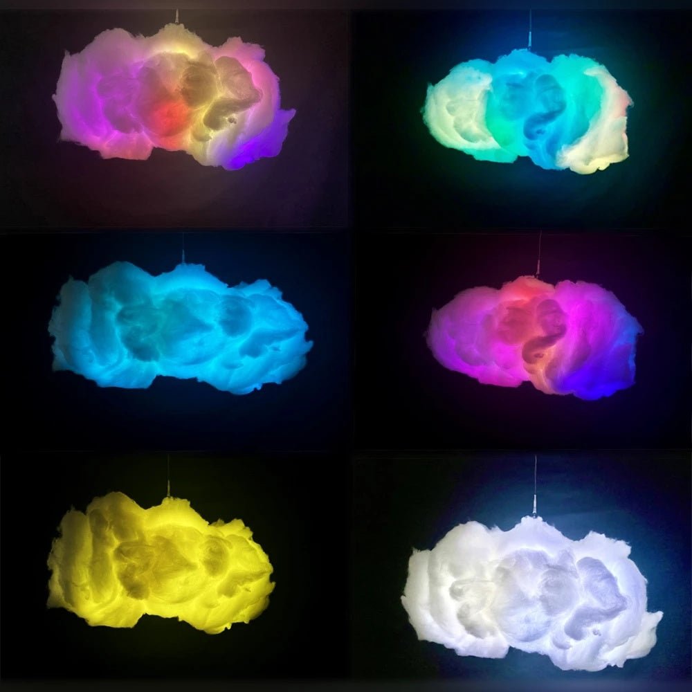 USB Cloud Light APP Control Music Synchronization 3D RGBIC Ambient Light Lightning Simulation Clouds Bedroom Room Light - MEDIJIX