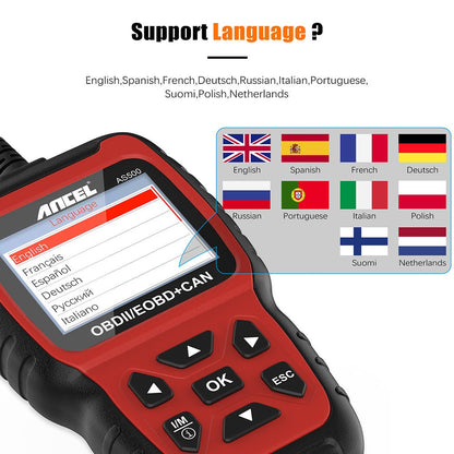 Use Professional Car Scanner Engine Diagnostic Tool Code Reader Multi - language - MEDIJIX