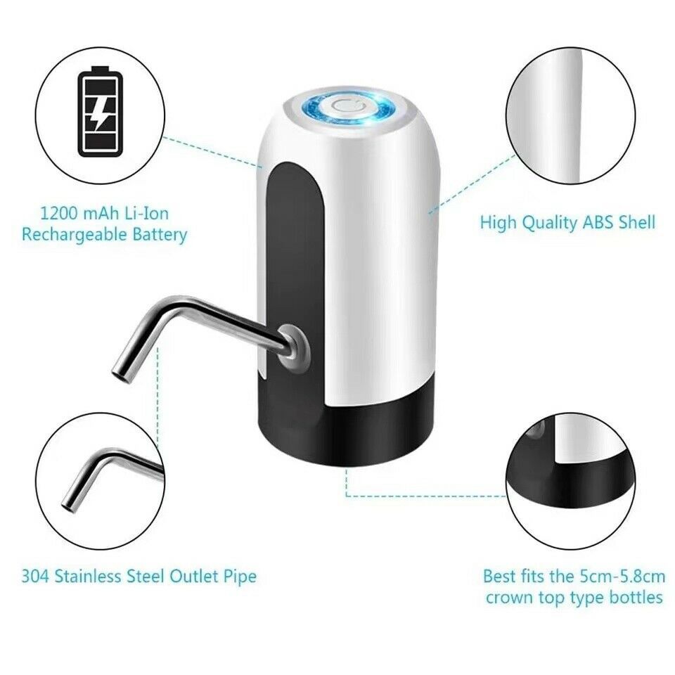 Water Bottle Electric Automatic Universal Dispenser 5 Gallon USB USB Water Dispenser Automatic Drinking Water Bottle - MEDIJIX