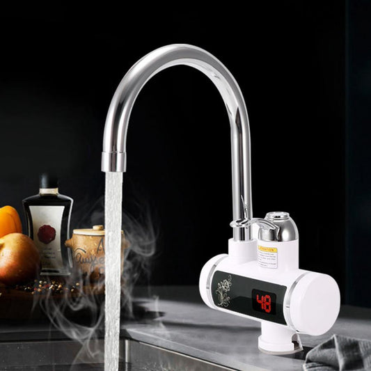 Water Heating Faucet 3000w Instant Hot Electric Faucet Water Heating Tap With LED Display EU Plug 220V Tempreature Faucet - MEDIJIX