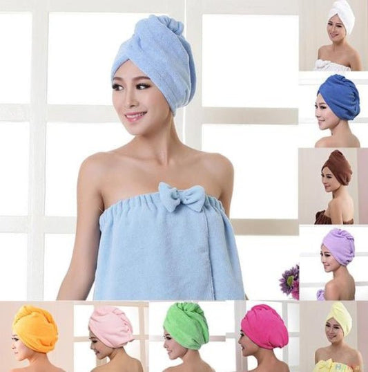 Women's Hair Dryer Cap, Absorbent Dry Hair Towel - MEDIJIX